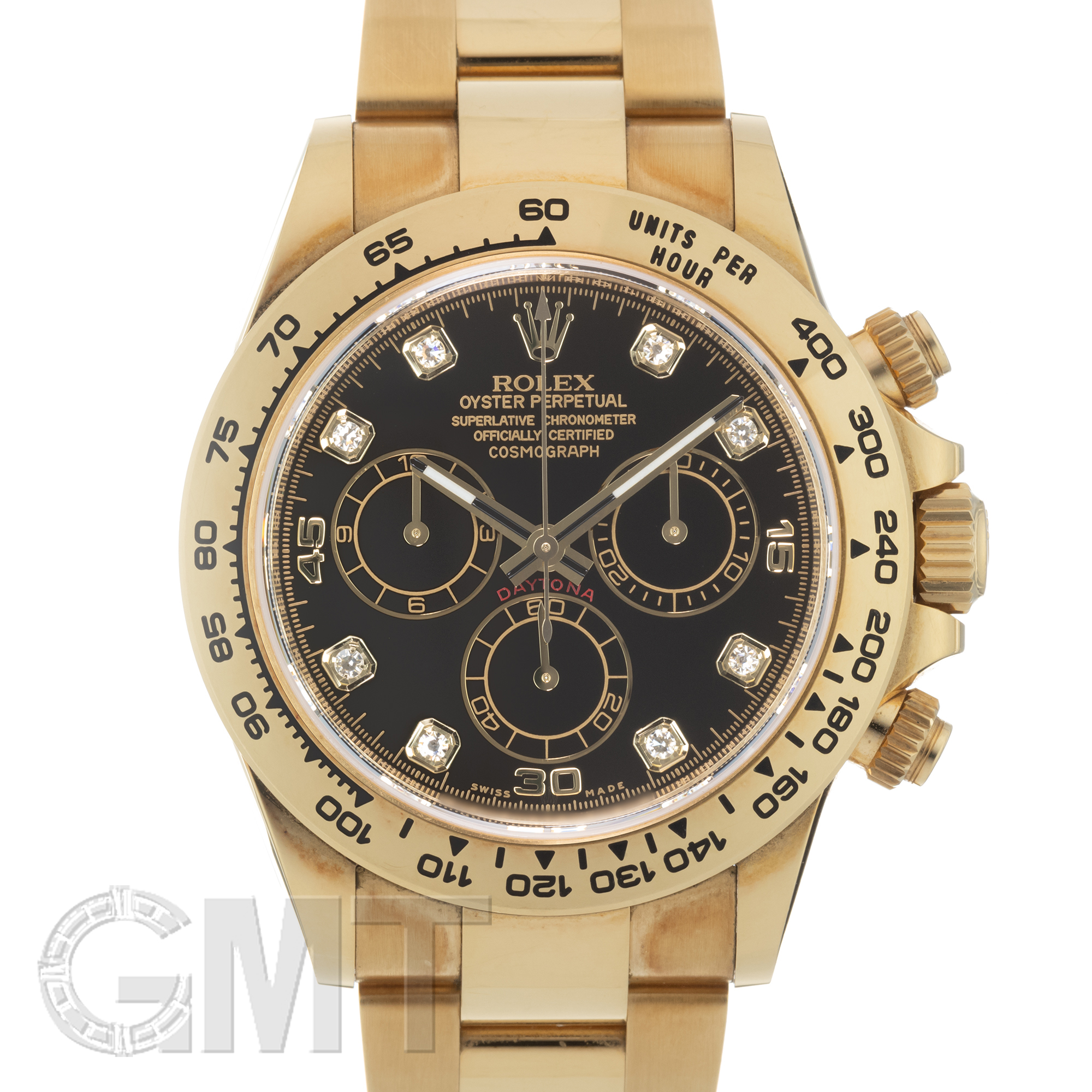 委託)ROLEX ロレックス デイトナ 116508G ブラック 8Pダイヤ（商品ID