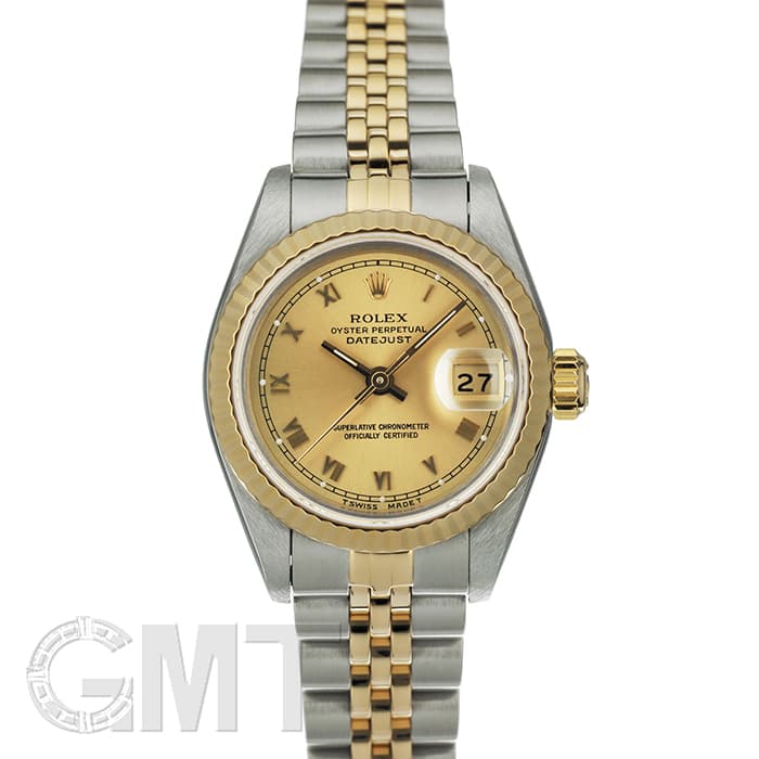 中古)ROLEX ロレックス デイトジャスト 69173 シャンパン ローマ（商品