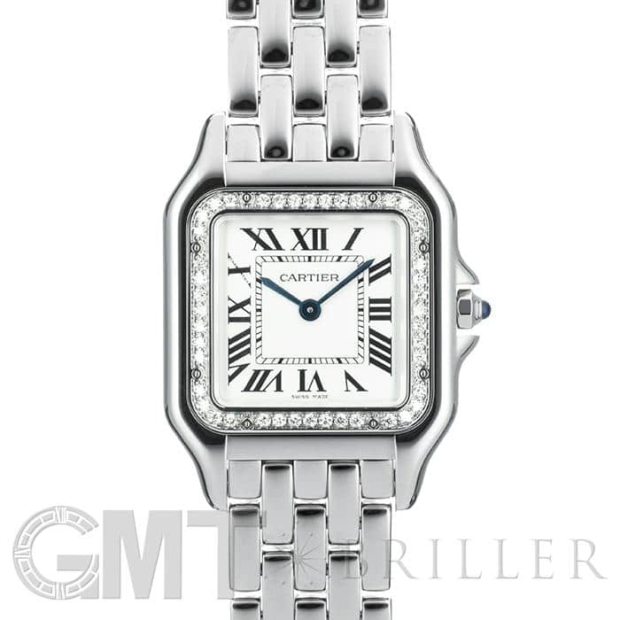 カルティエ　パンテール　ダイヤ カルティエ パンテール ドゥ カルティエ ベゼルダイヤ SM 18KPG