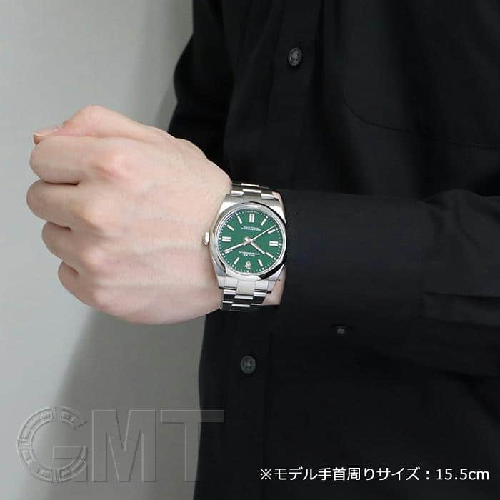 中古)ROLEX ロレックス オイスターパーペチュアル 41 124300 グリーン