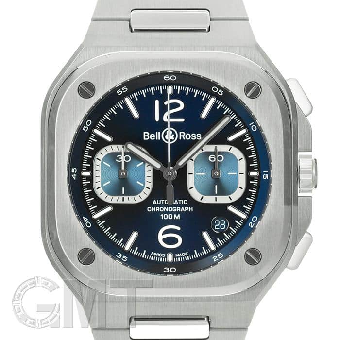 新品)BELL & ROSS ベル&ロス BR 05クロノ ブルースティール BR05C-BU
