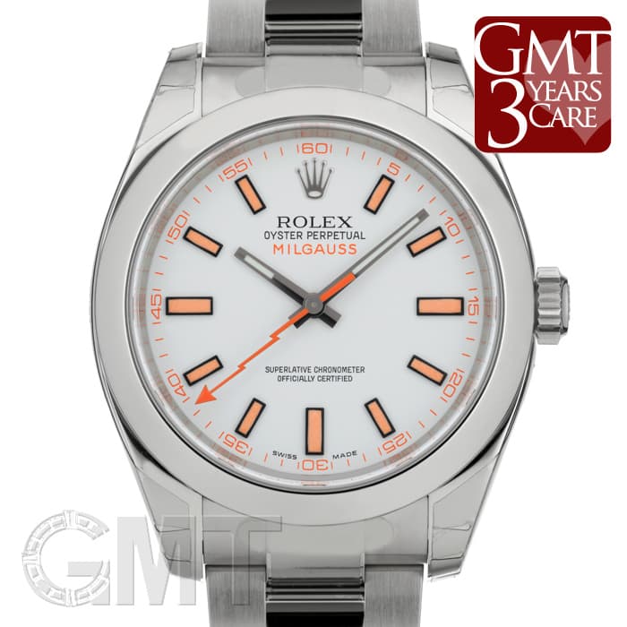 中古)ROLEX ロレックス ミルガウス 116400 ホワイト（商品ID
