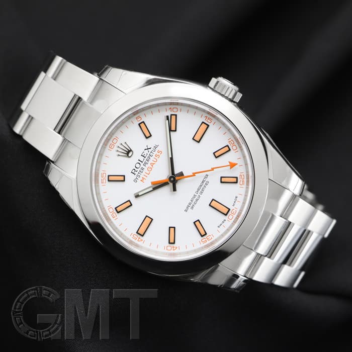 中古)ROLEX ロレックス ミルガウス 116400 ホワイト（商品ID