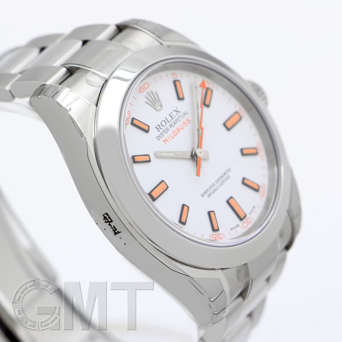 中古)ROLEX ロレックス ミルガウス 116400 ホワイト（商品ID