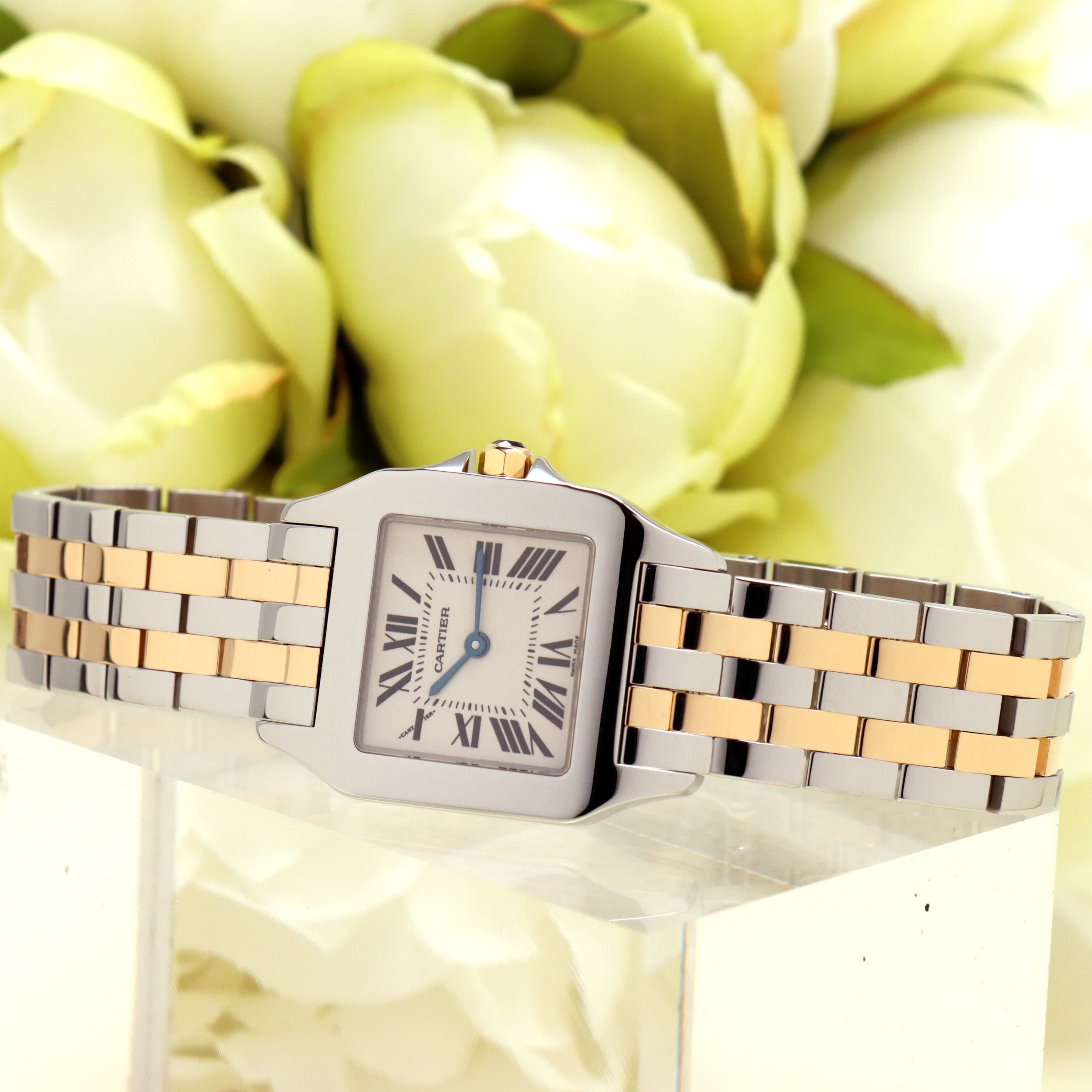 カルティエ Cartier サントスドゥカルティエ LM用 中古)CARTIER カルティエ サントス ドゥモワゼル LM W25067Z6（商品ID