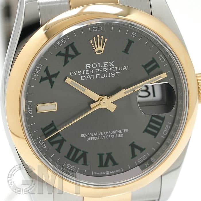 中古)ROLEX ロレックス デイトジャスト 36 126203 スレートローマ