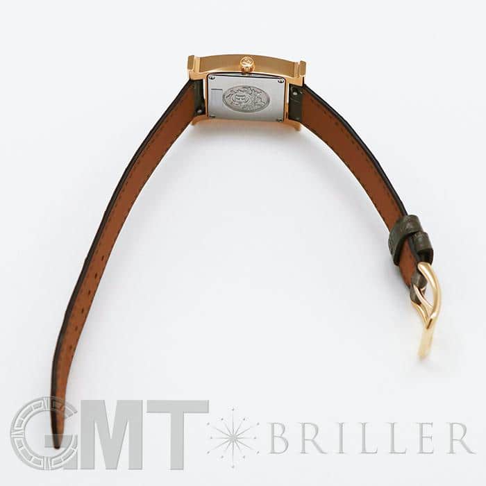 ほぼ未使用【HERMES】エルメスHウォッチ【ベトン】ローズゴールド金具 未使用)HERMES エルメス Hウォッチ HH1.174.400 ピンクゴールド