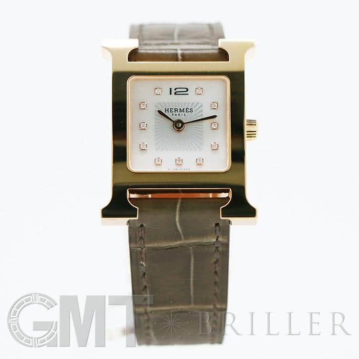 新品エルメス　HERMES Hウォッチ　PM ゴールド　W刻印 新品エルメス HERMES Hウォッチ PM ゴールド W刻印 HERMES - エルメス