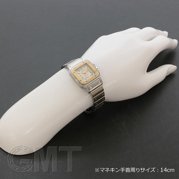 中古)CARTIER カルティエ サントス ガルベSM YG×SS ギョウシェ ローマ