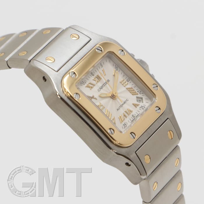 中古)CARTIER カルティエ サントス ガルベSM YG×SS ギョウシェ ローマ