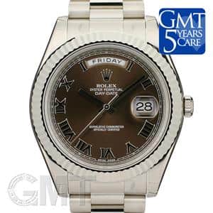 ROLEX ロレックス デイデイトII 218239 ブラウン ローマ メイン