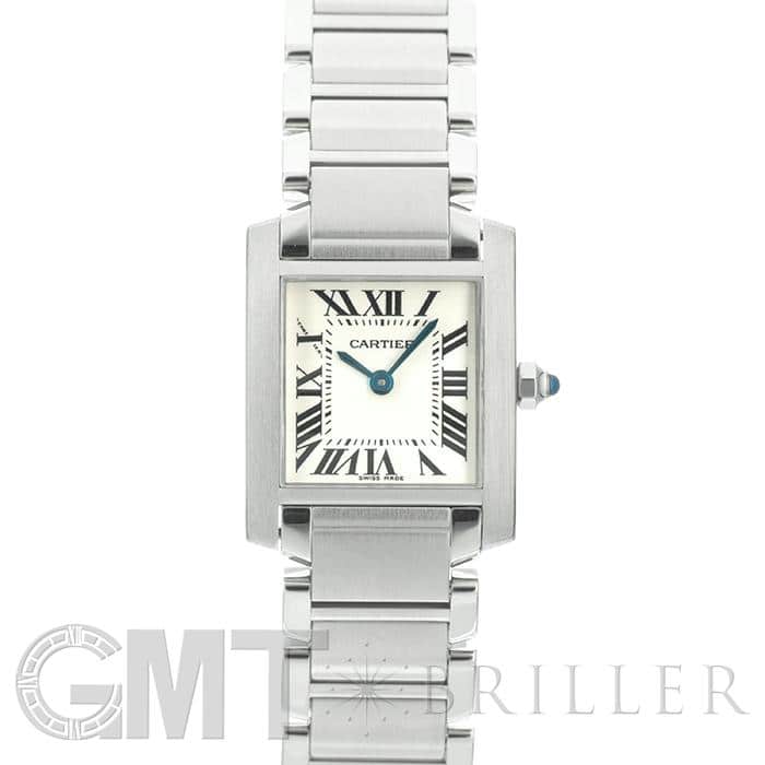 T286 カルティエ タンクフランセーズSM W51008Q3 クォーツ 中古)CARTIER カルティエ タンク フランセーズ SM W51008Q3（商品ID