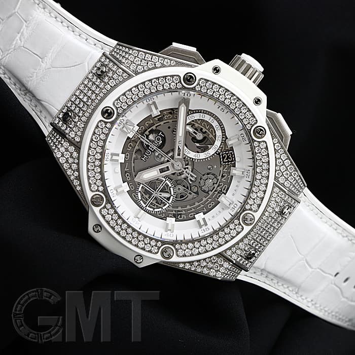 【保証書付】 キングパワー ウブロ 中古)HUBLOT ウニコ パヴェ チタニウム ウブロ