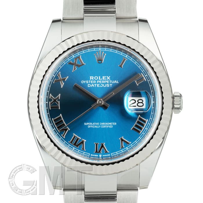 ロレックス　デイトジャスト　ブルーローマン 新品)ROLEX ロレックス デイトジャスト 126334 ブルー ローマ（商品ID
