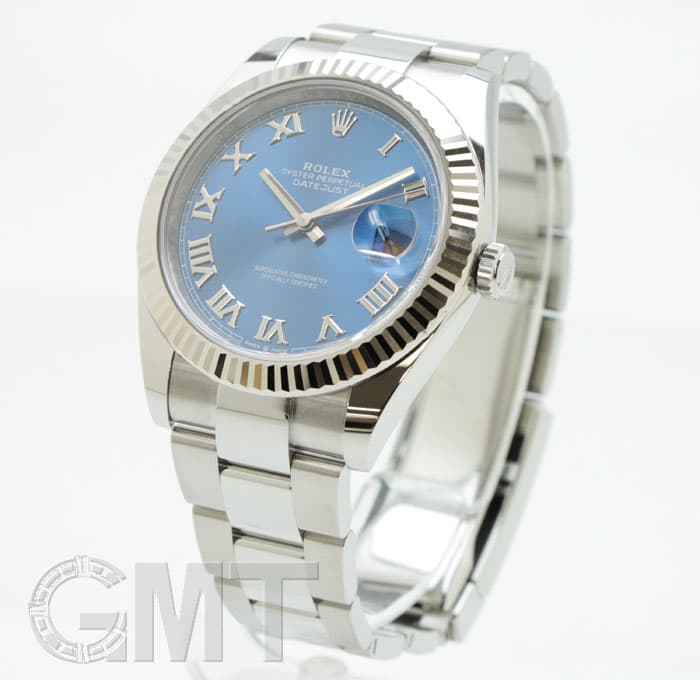 ロレックス　デイトジャスト　ブルーローマン 新品)ROLEX ロレックス デイトジャスト 126334 ブルー ローマ（商品ID