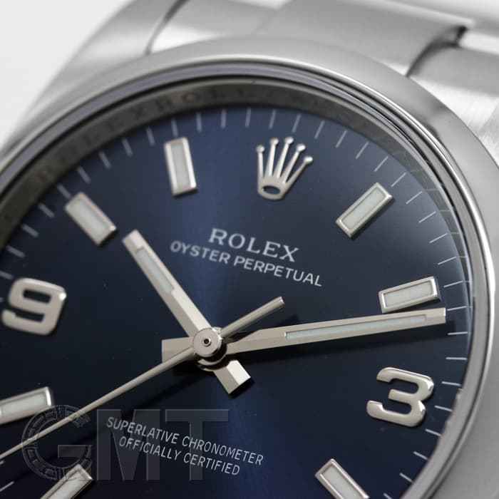中古)ROLEX ロレックス オイスターパーペチュアル 114200 ブルー
