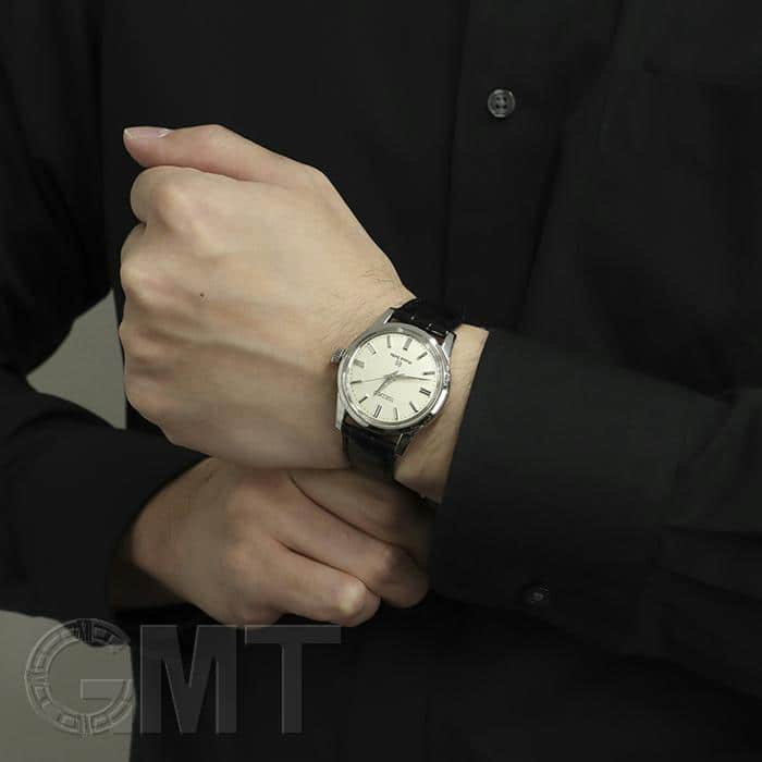 セイコー SEIKO メカニカル SBGW031 アイボリー×シルバー ステンレス メンズ 腕時計 中古)SEIKO セイコー グランドセイコー SBGW031（商品ID