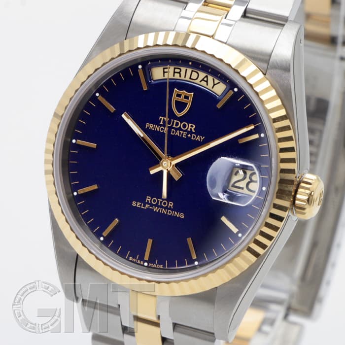 新品)TUDOR チューダー プリンス デイトデイ M76213 ブルー（商品ID