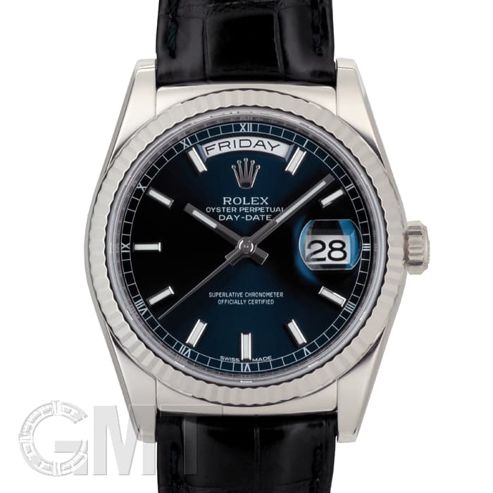 中古)ROLEX ロレックス デイデイト 118139 ブルー ランダムシリアル