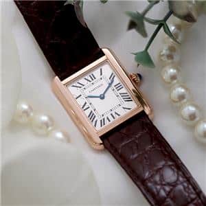 中古)CARTIER カルティエ タンク ソロ SM W5200024 ピンク