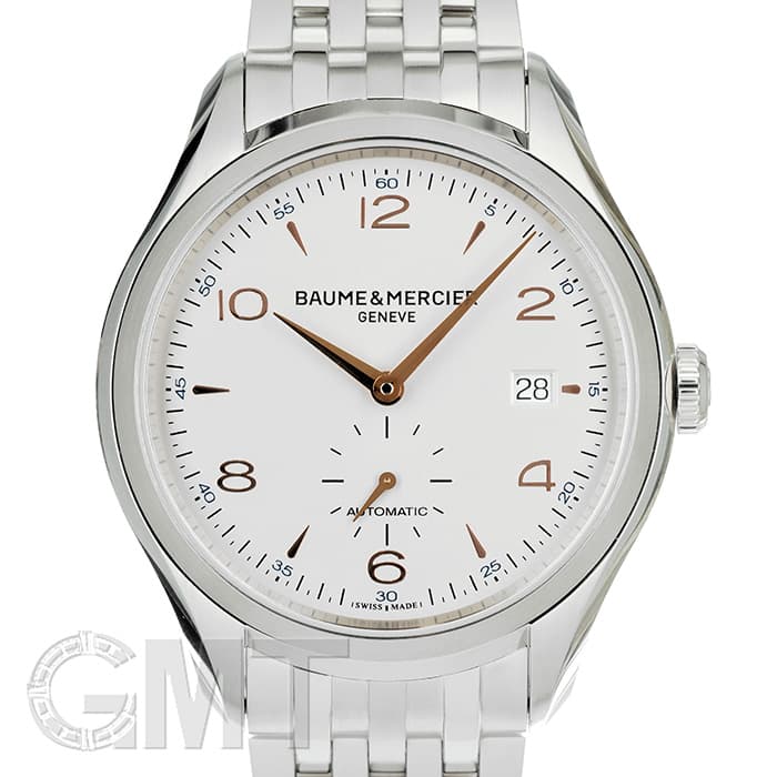 【103998】Baume & Mercier ボーム＆メルシェ  Ｍ0A10141 クリフトン アイボリーダイヤル SS 自動巻き ギャランティーカード 純正ボックス 腕時計 時計 WATCH メンズ 男性 男 紳士