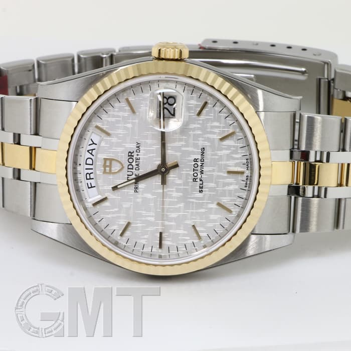 新品)TUDOR チューダー プリンス デイトデイ M76213 シルバーモザイク