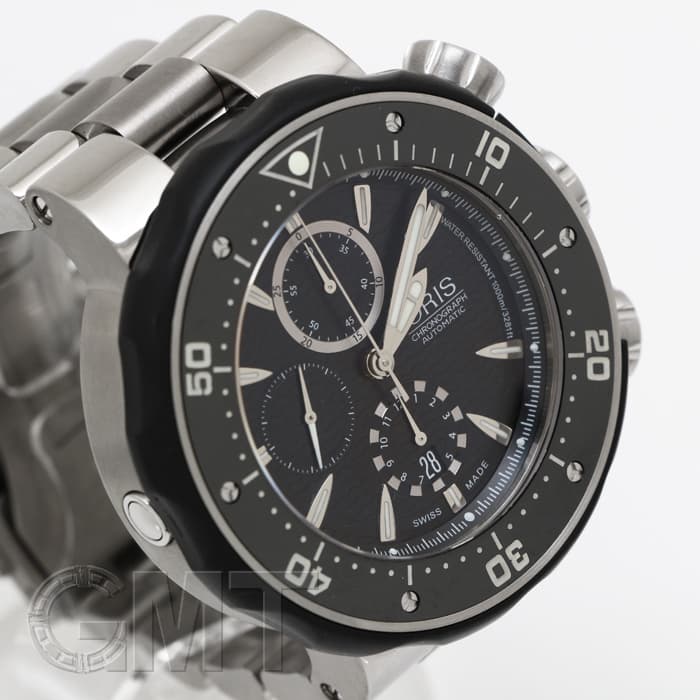 中古)ORIS オリス プロダイバー クロノグラフ 01 674 7630 7154-Set