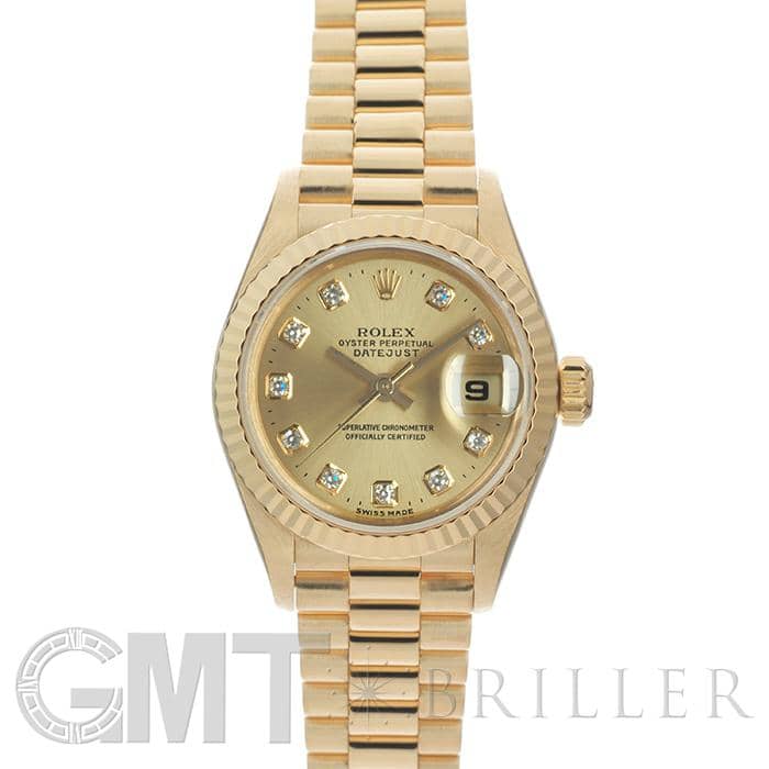 ロレックス　レディース デイトジャスト　69178・79178用　純正コマ2個 中古)ROLEX ロレックス デイトジャスト 79178G シャンパン（商品ID