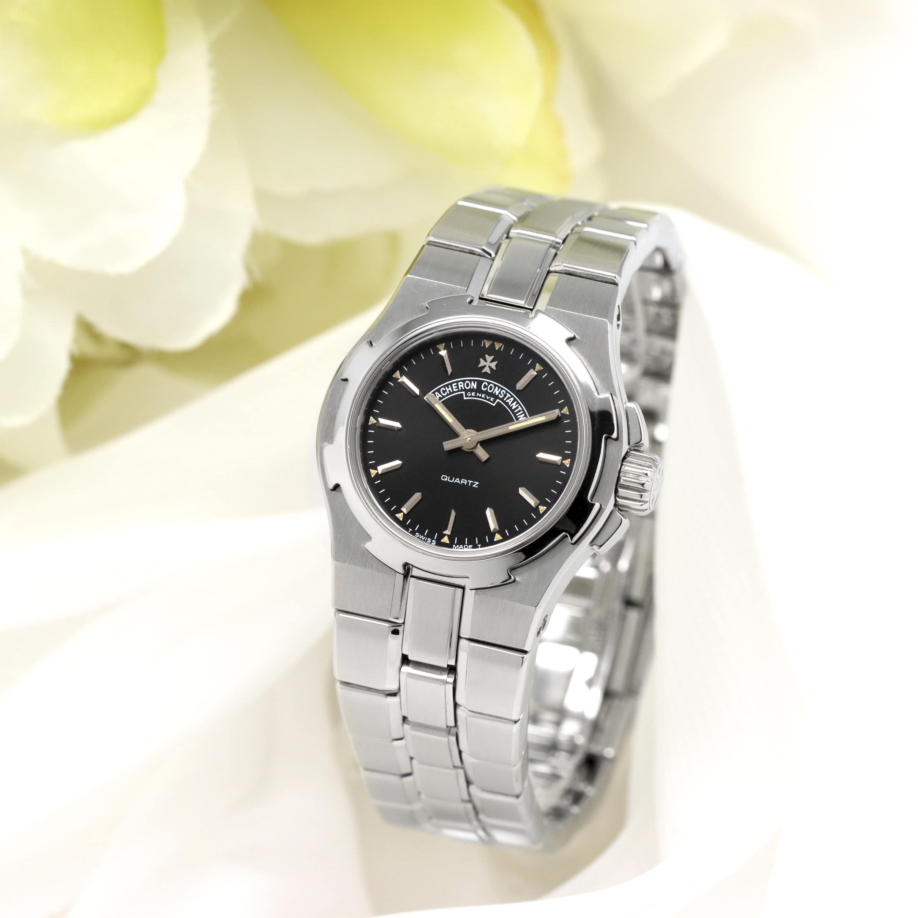 ヴァシュロンコンスタンタン オーヴァーシーズ 16050/423A クオーツ ステンレススティール レディース VACHERON CONSTANTIN 【中古】 【時計】 中古)VACHERON CONSTANTIN ヴァシュロン・コンスタンタン オーヴァー