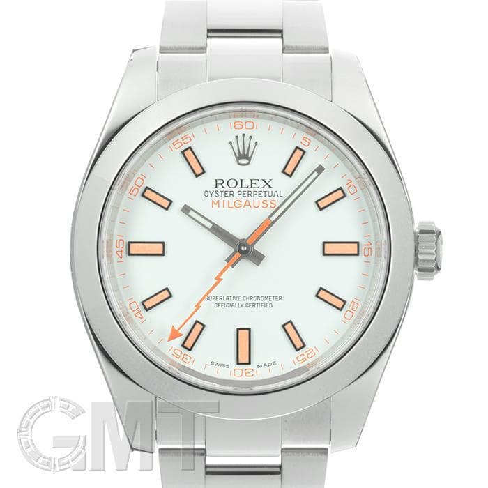 中古)ROLEX ロレックス ミルガウス 116400 ホワイト（商品ID