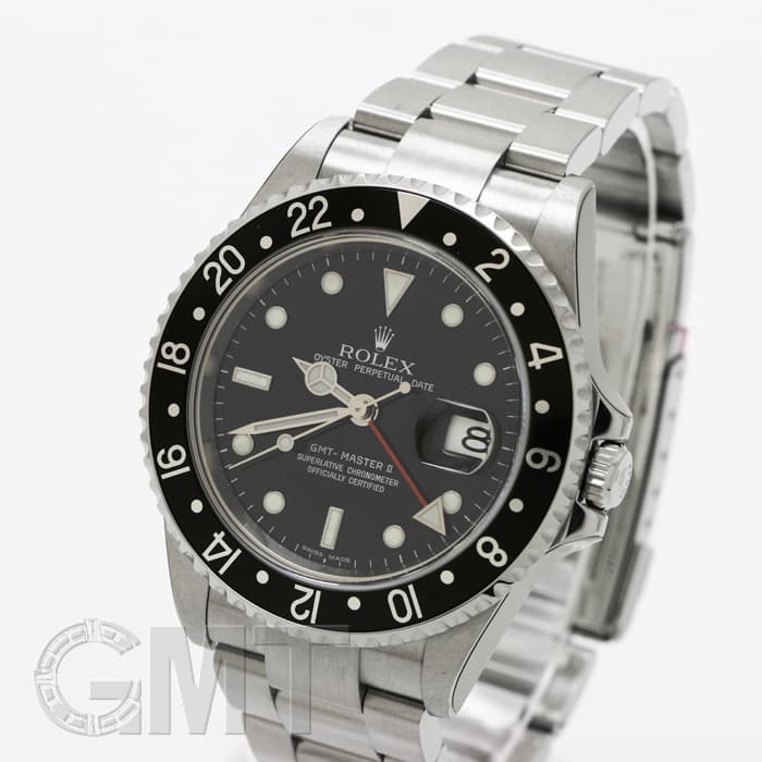 未使用)ROLEX ロレックス GMTマスター Ⅱ 16710 ブラック（商品ID