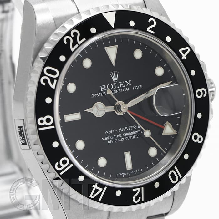 未使用)ROLEX ロレックス GMTマスター Ⅱ 16710 ブラック（商品ID