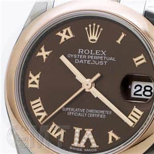 ROLEX ロレックス デイトジャスト 178241 ブラウン VIダイヤ ローマ ジュビリーブレスレット メイン