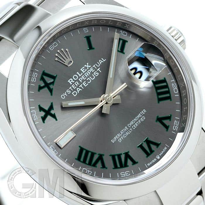 デイトジャスト36 スレートローマ 新品)ROLEX ロレックス デイトジャスト 36 126200 スレート ローマ