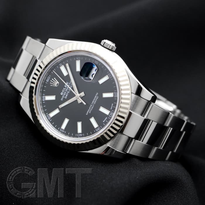 中古)ROLEX ロレックス デイトジャスト II 116334 ブラック