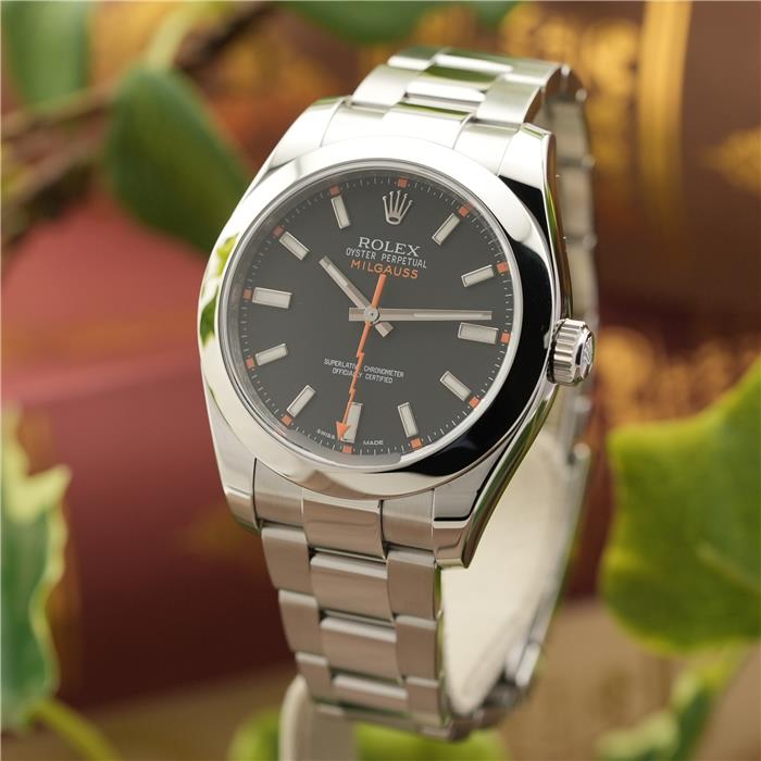中古)ROLEX ロレックス ミルガウス 116400 ブラック（商品ID