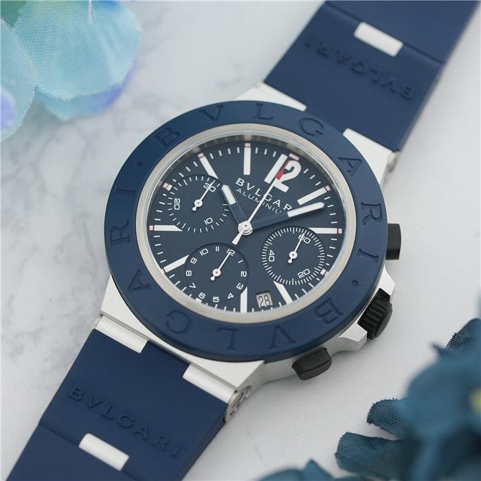 新品)BVLGARI ブルガリ アルミニウム クロノグラフ 104234（商品ID