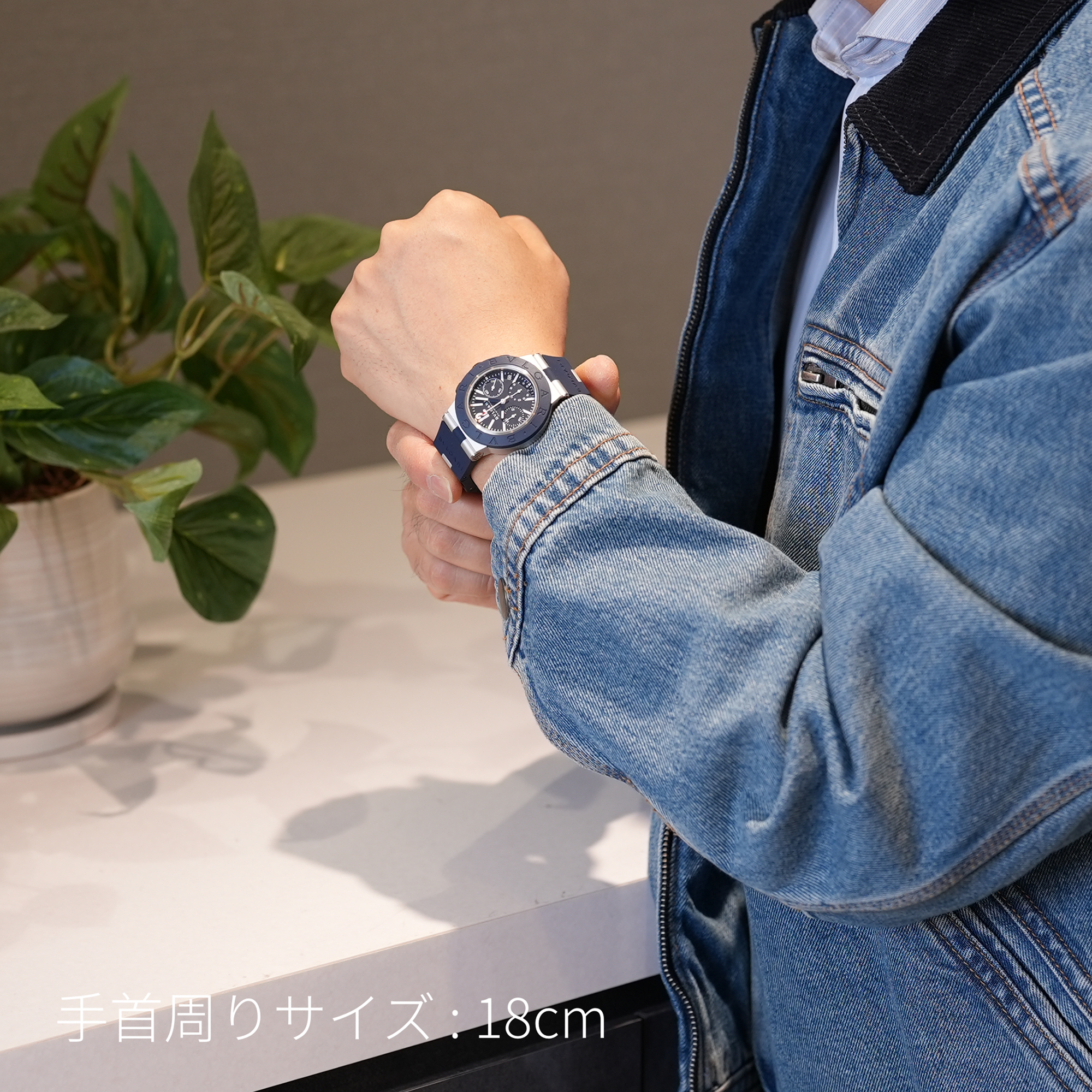 小物 TA 新品)BVLGARI ブルガリ アルミニウム クロノグラフ 104234（商品ID