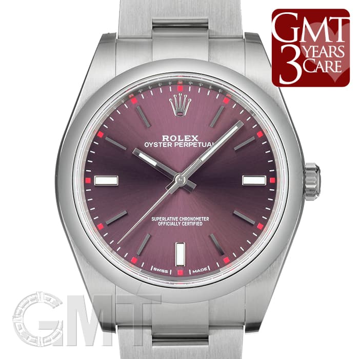 中古)ROLEX ロレックス オイスターパーペチュアル 39 114300 レッド