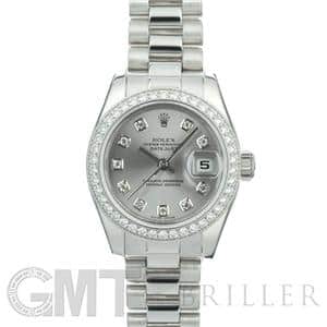 ROLEX ロレックス デイトジャスト 26mm 179136G ベゼルダイヤ プラチナ メイン