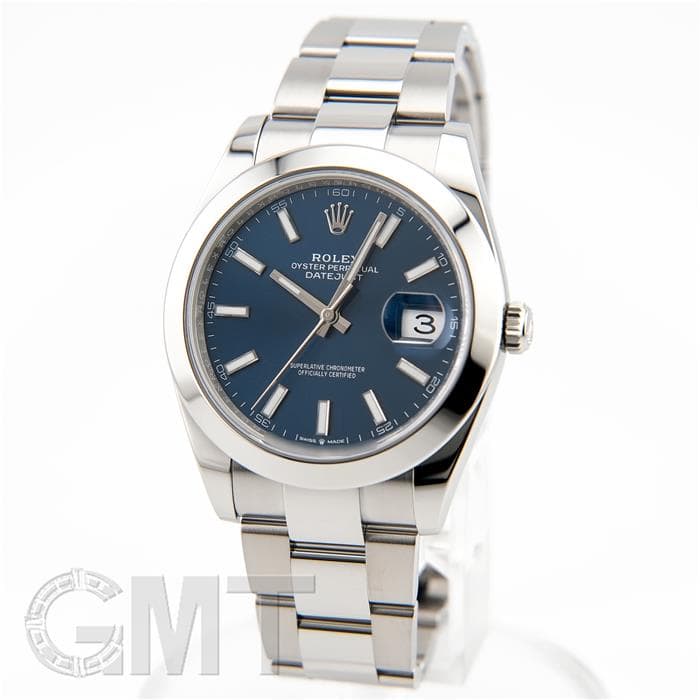 中古)ROLEX ロレックス デイトジャスト 41 126300 ブルー オイスター