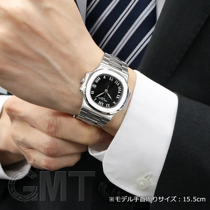 最終値下げ！　正規品 未使用 パテックフィリップ ノーチラス クロコ　ブラック 中古)PATEK PHILIPPEパテック・フィリップ ノーチラス 3800/1A
