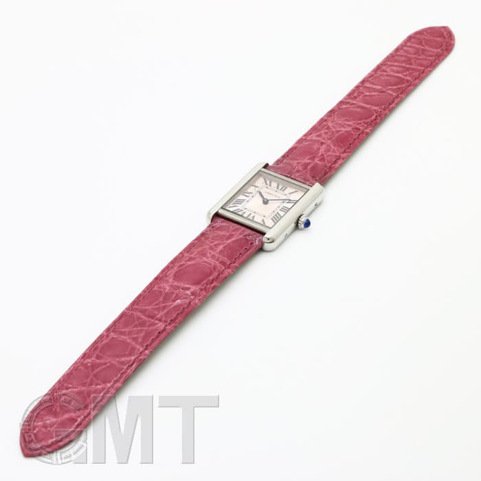 カルティエ 【CARTIER】 タンク ソロ SM W5200000 レディース ピンク ステンレススティール 腕時計 時計 TANK SOLO SMALL MODEL PINK SS 【中古】 カルティエ タンク ソロ SM W5200000 ピンク レディース 時計 【中古