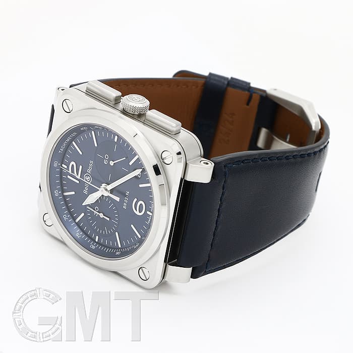 新品)BELL & ROSS ベル&ロス BR 03-94 クロノグラフ BLUE STEEL BR0394