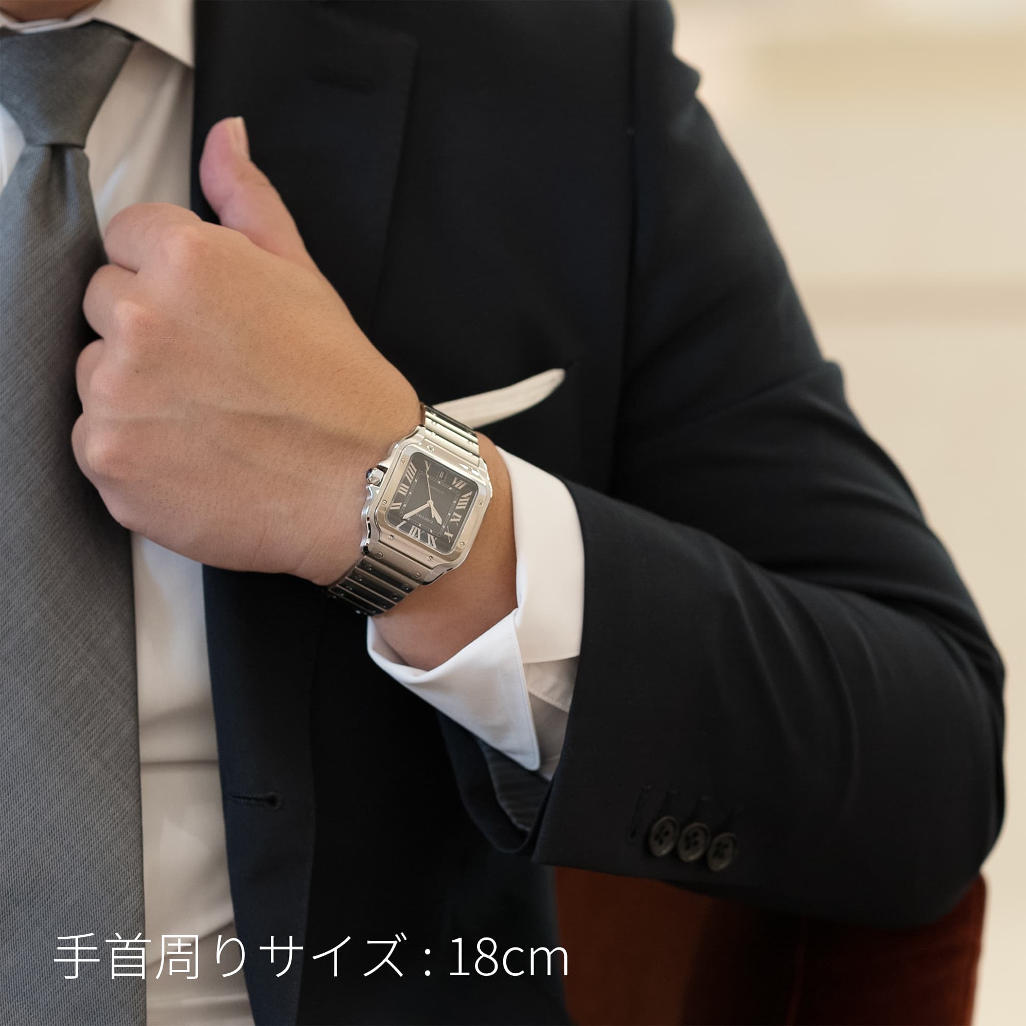 中古)CARTIER カルティエ サントス ドゥ カルティエ LM WSSA0030