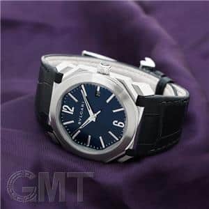 中古)BVLGARI ブルガリ オクト ソロテンポ BGO38C3SLD ブルー（商品ID