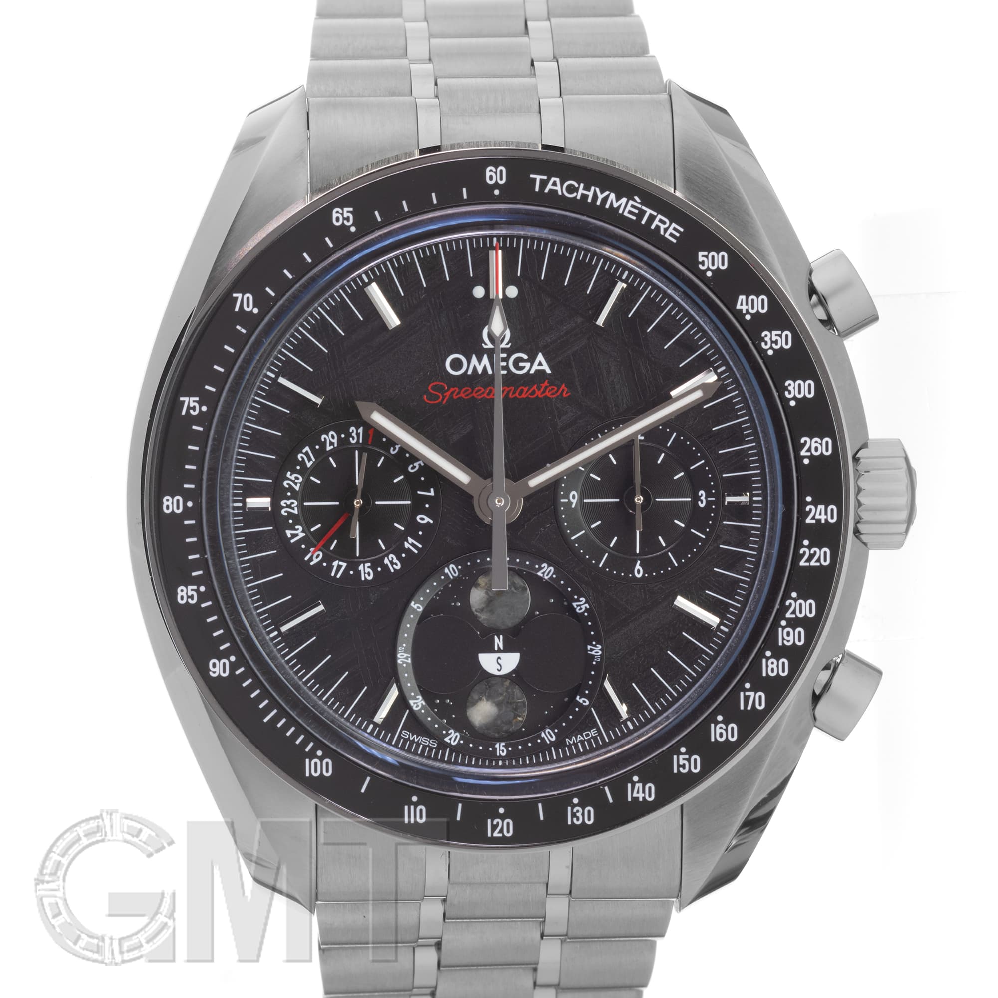 新品)OMEGA オメガ スピードマスター ムーンフェイズ メテオライト