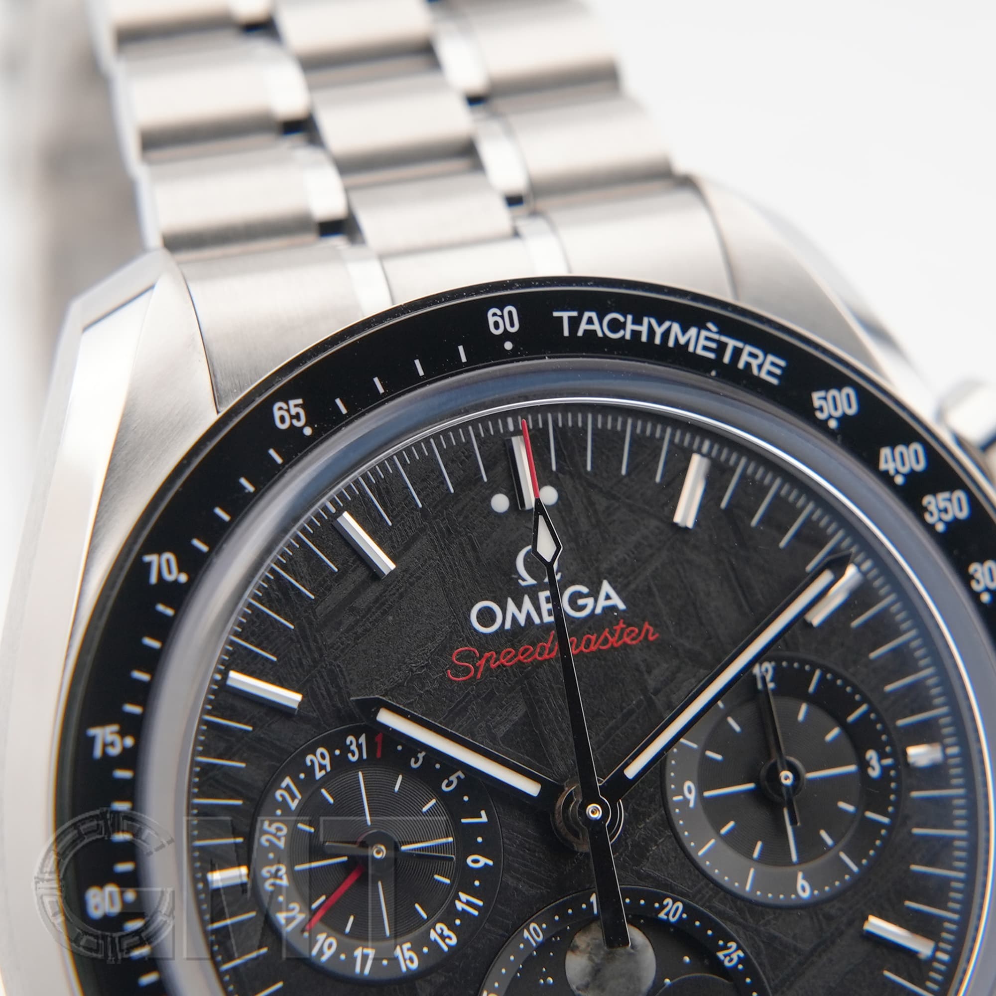 新品)OMEGA オメガ スピードマスター ムーンフェイズ メテオライト