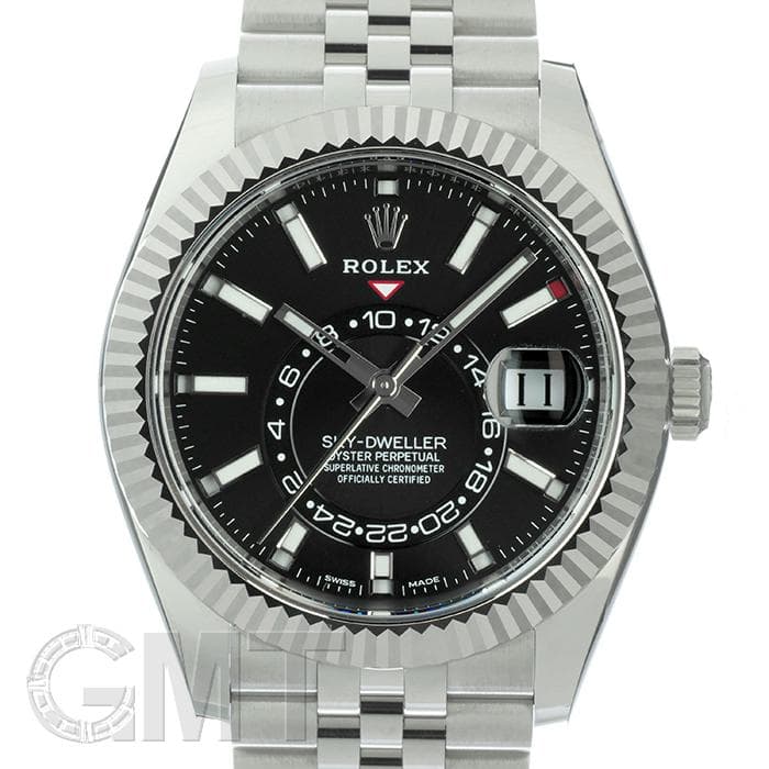 中古)ROLEX ロレックス スカイドゥエラー 326934 ブラック ジュビリー