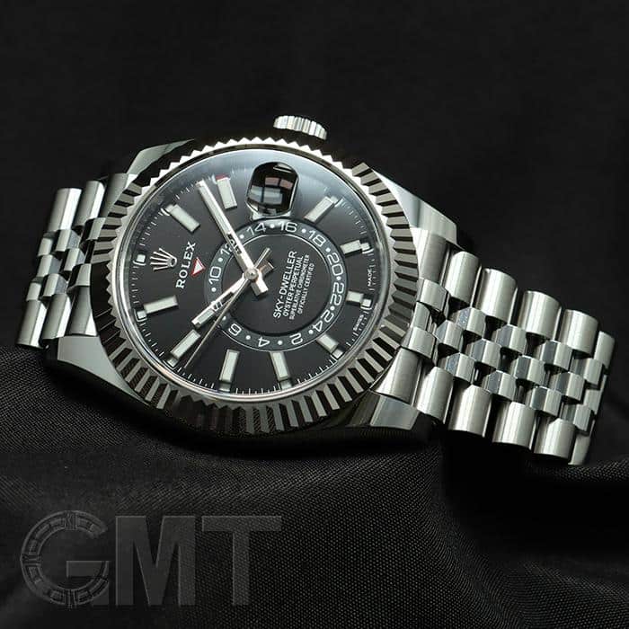 中古)ROLEX ロレックス スカイドゥエラー 326934 ブラック ジュビリー